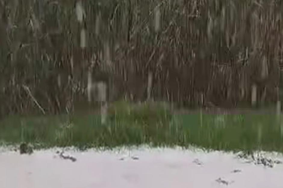 Fuerte lluvia y granizo sorprenden en San Marcos (video)