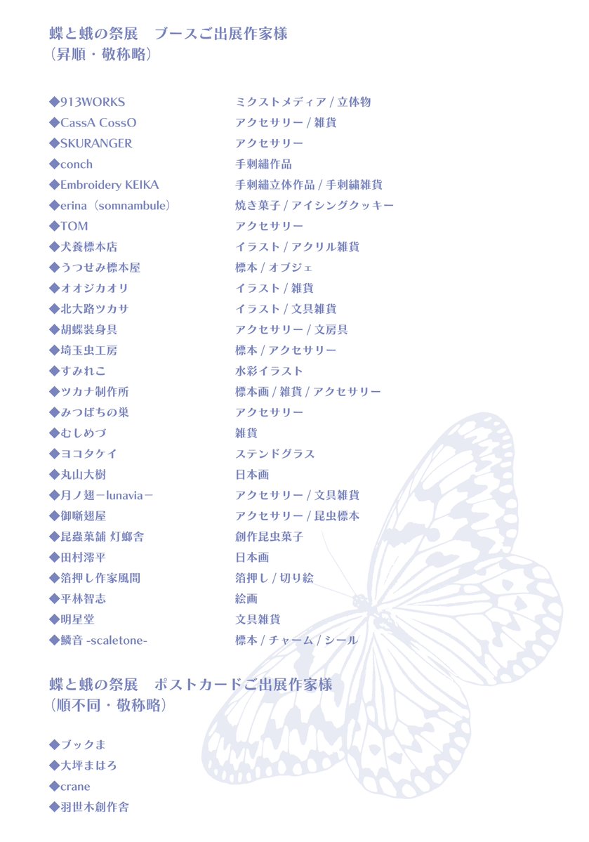 tyou_ga_saiten's tweet photo. ただいま神保町は小雨が降っておりますが、午後からはくもりの予報となっております。
本日も12時から19時まで開催です。お仕事おわりにいかがでしょうか🦋
#蝶と蛾の祭展 https://t.co/Tpz2seFjRa