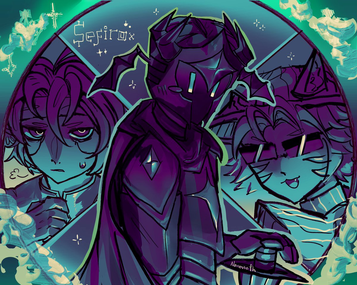 NanaNathx's tweet photo. Sefirox farmeando AUR(or)A borealis 🌠
(que esto cuente para el big3tober porfa jeje) 

#sefiroxfanart #coldifanart #ymiaufanart https://t.co/VKdQ7xUbpi