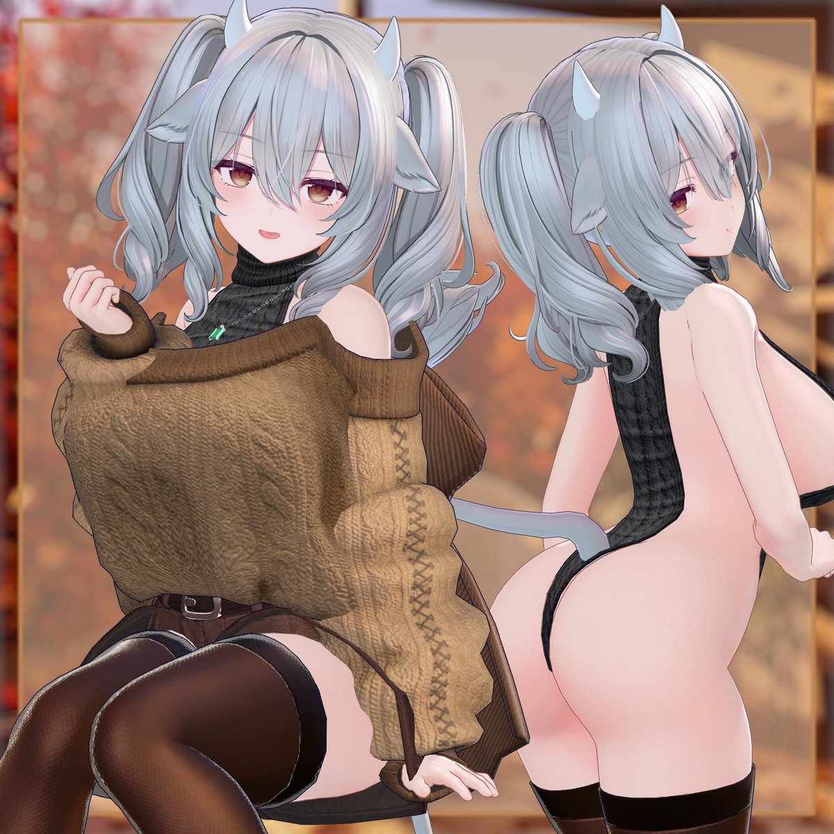 yikaluse's tweet photo. 【【VRC 衣装】情報RT＆割引キャンペーン開催！】🎁✨
https://t.co/ke9icj4Usw
【【8 Avatars】Amber Knit Vibe】をBoothに公開しました
🎁このツイートをRTで抽選で5名様に【Full Pack】をプレゼント！ 
🎁当選結果発表は10/07です

      On sale 10/02～10/09
✨Full Pack  : 1600⇒1200 JPY (25% off)
✨Single Item : 800⇒600 JPY (25% off)
#booth_pm #VRChat