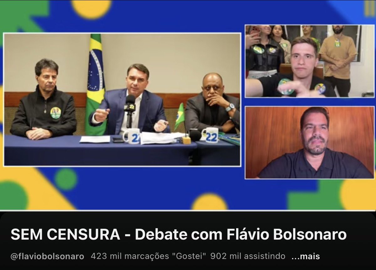 FlavioBolsonaro's tweet photo. 900 MIL AO VIVO!

Menos de 100 mil para UM MILHÃO!
Acompanhe: https://t.co/1M4NsQ3Pja https://t.co/zLaaCAOKpJ