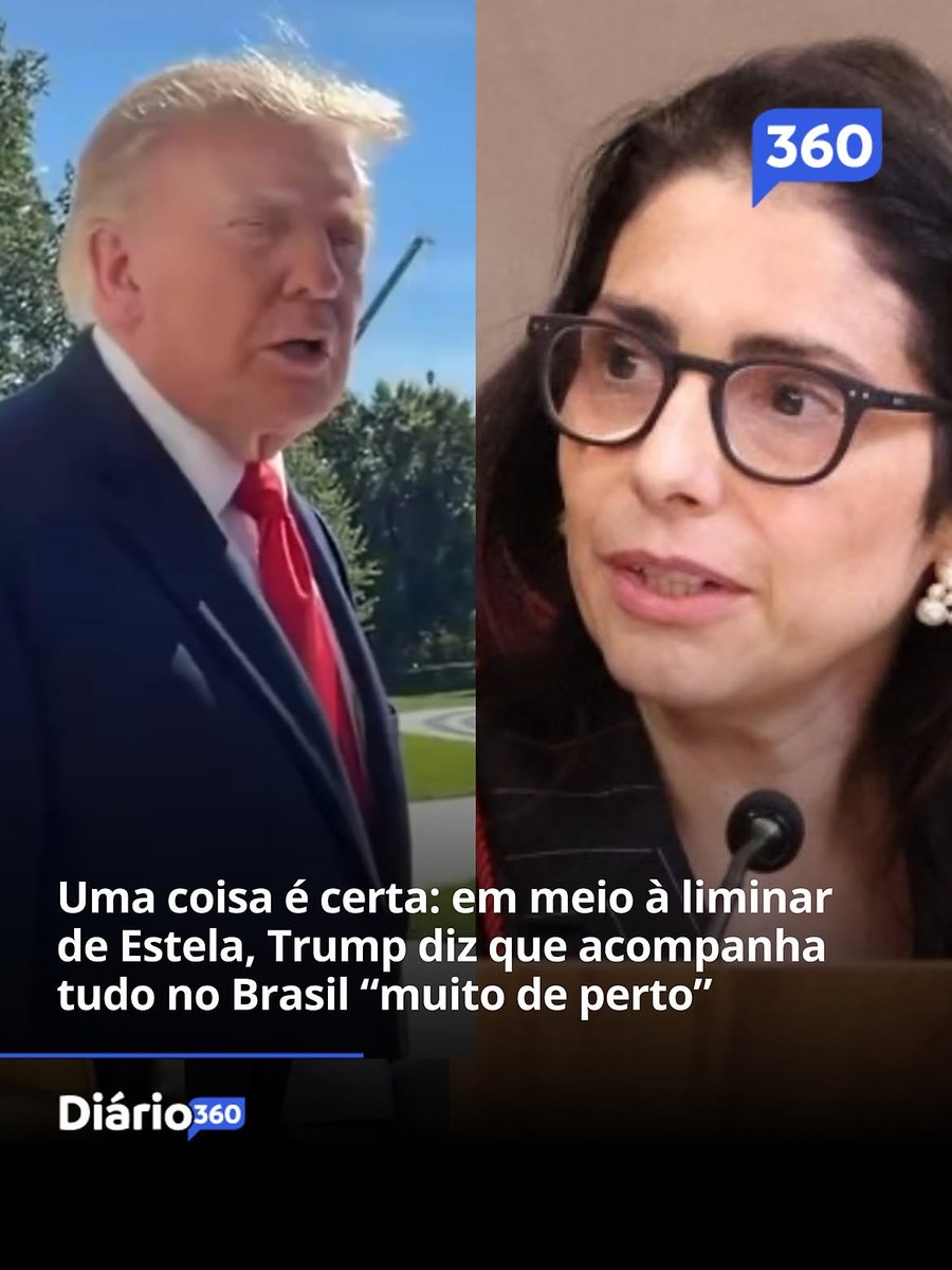 MachadoDarlon's tweet photo. 🗳🇧🇷🇺🇸👀  Uma coisa é certa: em meio à repercussão da liminar da ministra Estela Aranha envolvendo as regras do debate presidencial da TV Globo, Donald Trump afirmou nesta quinta-feira (1º) que está acompanhando as eleições no Brasil “muito de perto” e classificou o pleito brasileiro como “muito importante”. A declaração de Trump não fez referência direta à decisão da ministra, portanto os dois acontecimentos devem ser tratados separadamente, apesar de terem ocorrido no mesmo contexto eleitoral.