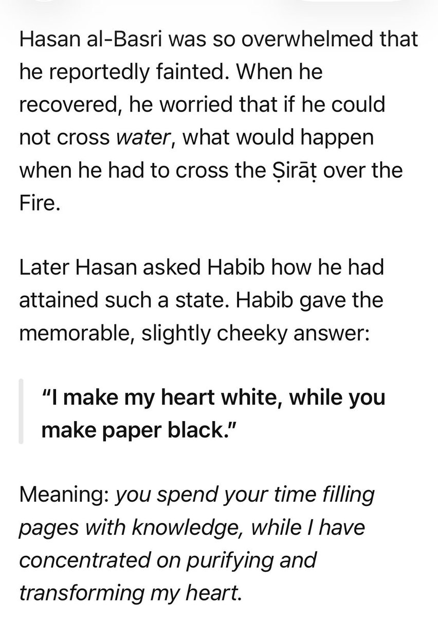 zahanison's tweet photo. @AnatomyOfSufism The time Hasan Al Basri(RA) was overwhelmed when his student walked across the river whilst he was still waiting for a boat https://t.co/63YslTtIRJ