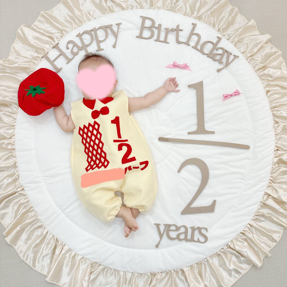 maicha292's tweet photo. 🎀🎂𝙷𝚊𝚙𝚙𝚢 𝟷/𝟸 𝚑𝚊𝚕𝚏 𝚋𝚒𝚛𝚝𝚑𝚍𝚊𝚢🎂🎀

やっと写真撮れた✨
ハーフバースデーおめでとう🥹💕
いつもニコニコの娘が大好きだよ〜🫶🏻 https://t.co/8APaVm0cF7