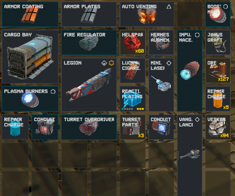 Hoschy_w's tweet photo. For a browser game, @0xCitadel is incredibly in-depth.

Crazy visuals, satisfying loot runs and awesome ship designs.

If you're a spaceship nerd, I fully recommend you give it a go!

Just look at the amount of loot you can get in just under ten minutes! https://t.co/yj5c3PPwmT