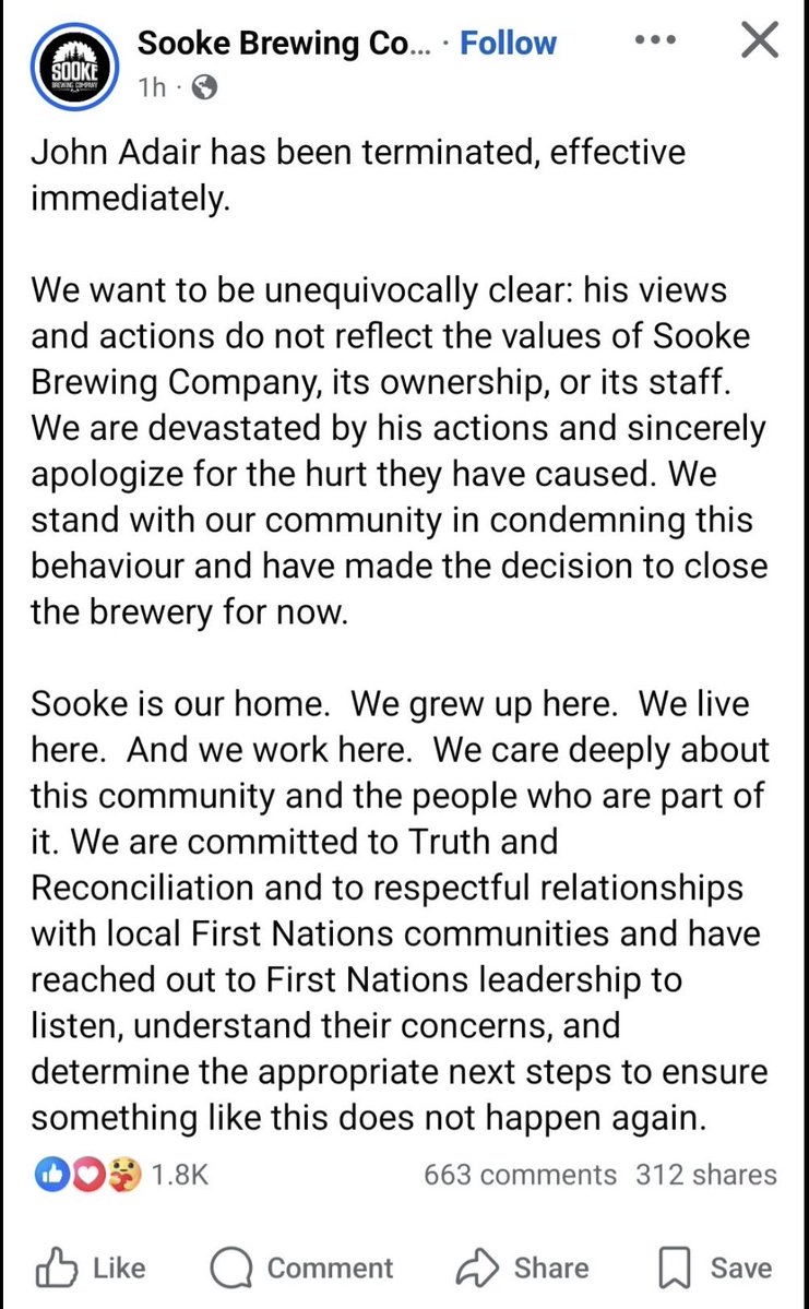 KittyKaun's tweet photo. @SookeBrewingCo Shame on you. Freedom of speech, freedom of opinion. #GotBones? https://t.co/JuTJ88krsq