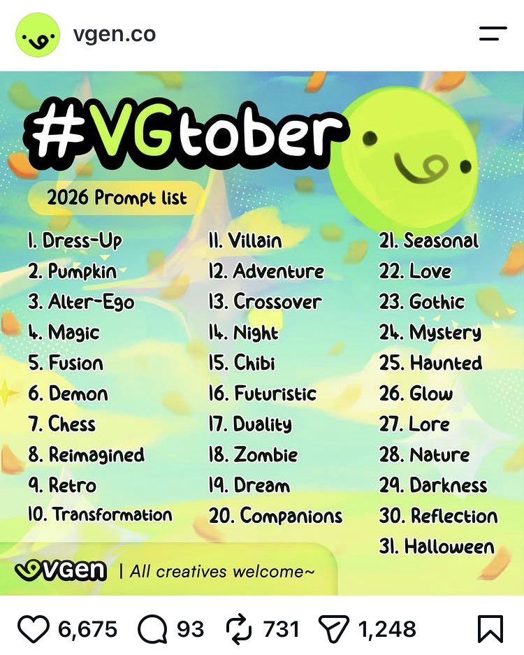 rosysaart's tweet photo. Hello, October! 🎃🧙♀️ Spooky season has officially begun! (1. Dress-Up) #vgtober #HalloweenYCH #artistsofinstagram #ychcommission #halloweenartwork https://t.co/OxSdO8zbuE