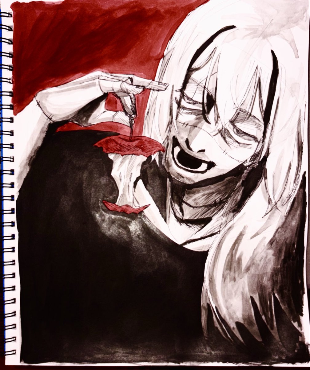 yaoitron1002's tweet photo. #mahito #inktober 🍎 https://t.co/aegJcYz55S