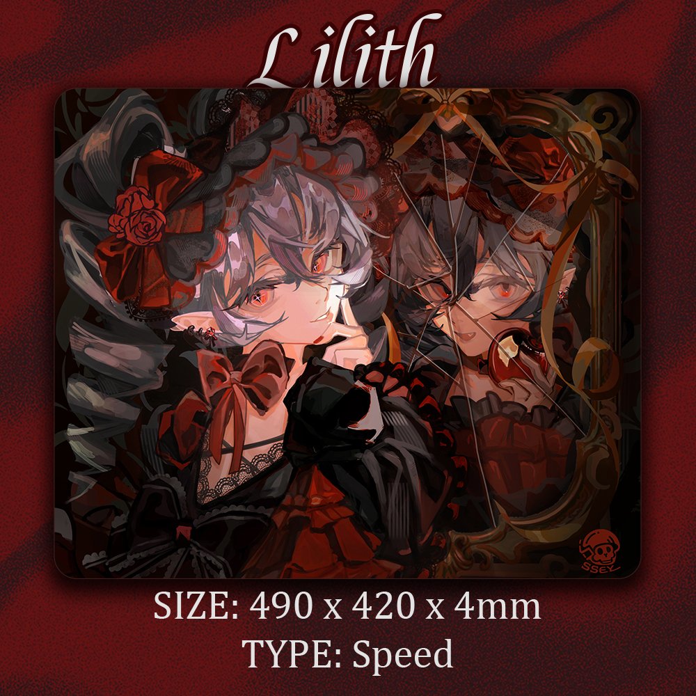 myodyssey2026's tweet photo. We're ODYSSEY.

First drop: Lilith.

A girl who ate the forbidden fruit—and woke up as a vampire.🌹

✱Speed type.
✱Cloth surface. 
✱Polyurethane base. 
✱490×420×4mm.

Coming soon. 🩸 https://t.co/sC5o7qFjnG