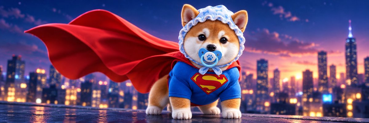 BabySuperInu_'s tweet photo. Small paws. Big cape. The last quiet heart in a city that forgot how to dream. https://t.co/Ic33joeumX