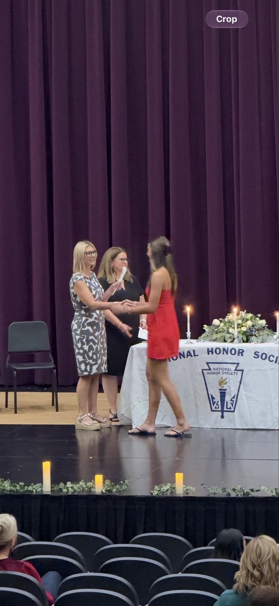 lena_pullin's tweet photo. Non-softball related. NHS induction tonight. https://t.co/kKYCDYNAFb