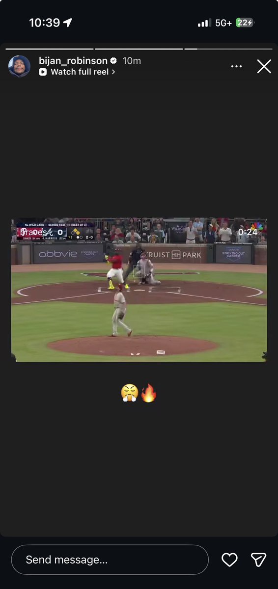 Braves2Hell's tweet photo. Goat supporting another goat whew https://t.co/vYX3pN13Rd