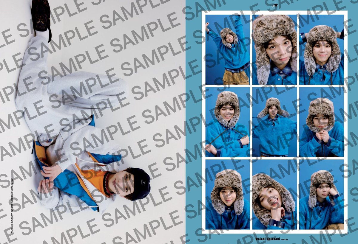 mini_twjp's tweet photo. 📢10/9売りmini11月号増刊
塩﨑太智（M!LK）WONDER EDITION
表紙解禁💙

思わず「この笑顔、守りたい…！」という言葉が漏れそうな、多幸感溢れる表紙は、担当カラーのサファイアブルーが目印👀
A3サイズの両面ピンナップ付きです！
#塩﨑太智
#MILK
#miniだいてぃん号
ご予約
https://t.co/bdfbwddCch https://t.co/JzFLPlU8IH