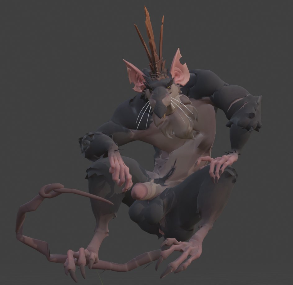 GinSiren's tweet photo. Rat King Au Natruale Mod WIP https://t.co/tiIx57yGyO