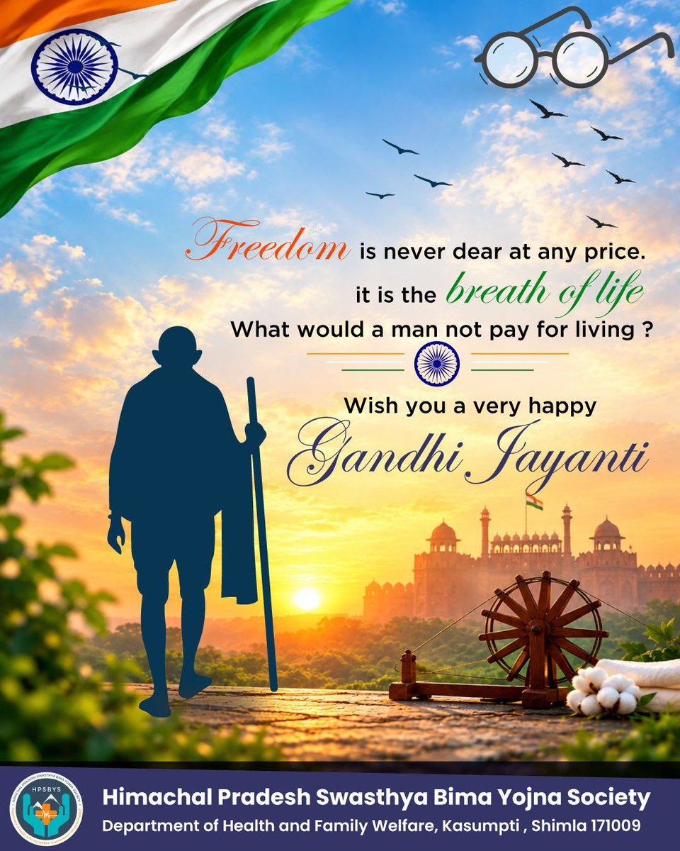 hpsbys's tweet photo. #Gandhijayanti https://t.co/bfwJmj9XR8