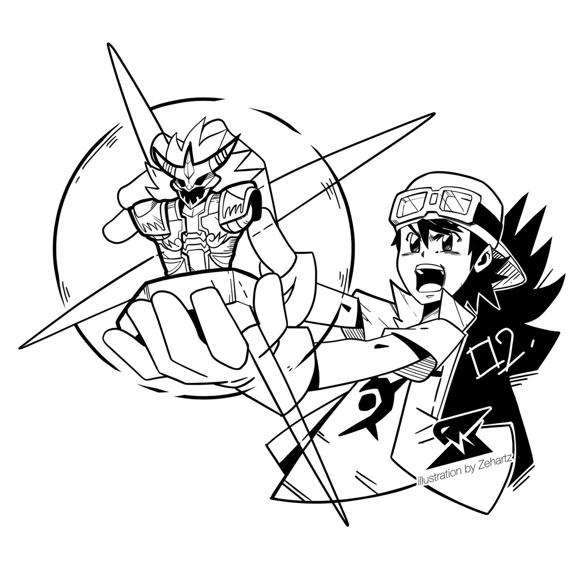 zehartzstudio's tweet photo. Inktober 2026 X DigiArtz
Relic of the past. Spirit, Evolution! - Takuya Kanbara

#digimon #digitalmonsters #inktober #inktober2026 #relic https://t.co/wyonJ3nRoT