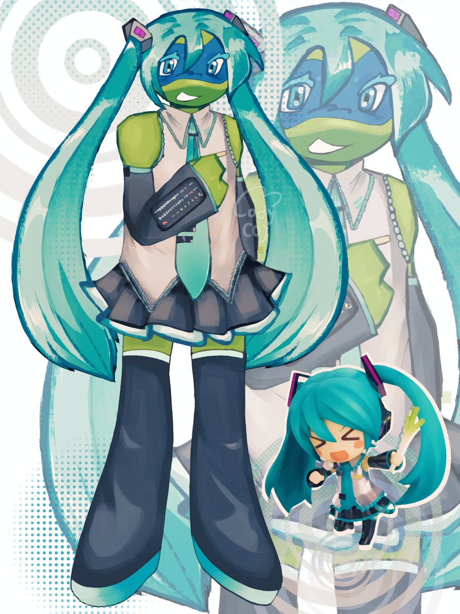 c0dy_coy's tweet photo. All Miku is canon 🗣️🎤 #miku https://t.co/N150KpNK2D