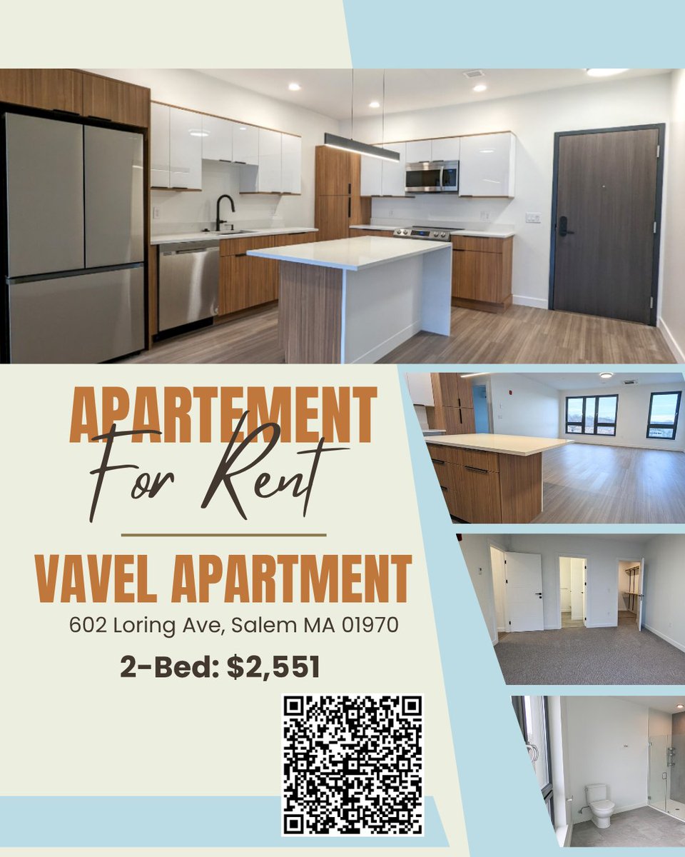 acrescompliance's tweet photo. Vavel Apartments
602 Loring Avenue Salem, MA 01970

2-Bedroom: $2,551

Learn More: https://t.co/n5SguI9vot

Request an application: https://t.co/Qhjf7dWG2Q https://t.co/dX2ZQAX6Sg
