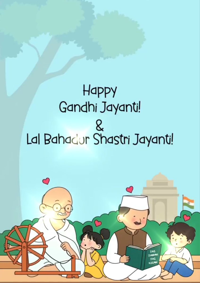 BasicshikshakC's tweet photo. आज दो महान राष्ट्रसेवियों को नमन

महात्मा गांधी जी ने सत्य और अहिंसा का मार्ग दिखाया,
और लाल बहादुर शास्त्री जी ने सादगी, साहस और कर्तव्य की मिसाल कायम की।

जय जवान, जय किसान 🇮🇳

#GandhiJayanti
#LalBahadurShastri

उनके आदर्श हमें राष्ट्रहित, अनुशासन और सेवा की प्रेरणा देते रहें। https://t.co/cmSi156PTb