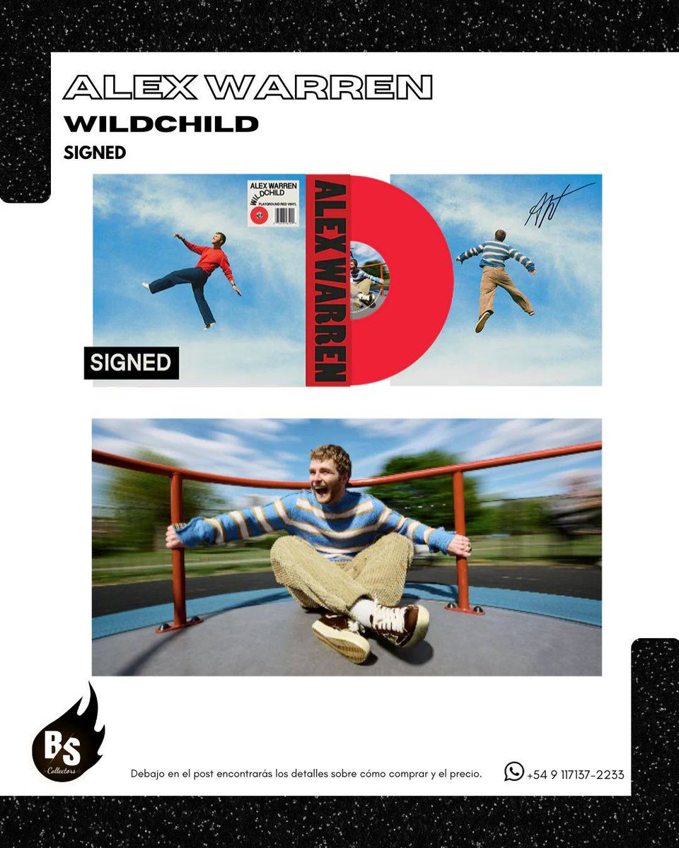 oliviarobigysc's tweet photo. PRE-ORDER

Alex Warren – Wildchild 
Label: Atlantic 
Format: Vinyl 
Genre: Rock 
Release date: 28/08/2026 

Limited quantity. Price via WhatsApp: US$75 for the signed red vinyl, payable by bank transfer. Shipping via Correo Argentino to a branch or https://t.co/eaq1jQkMrl