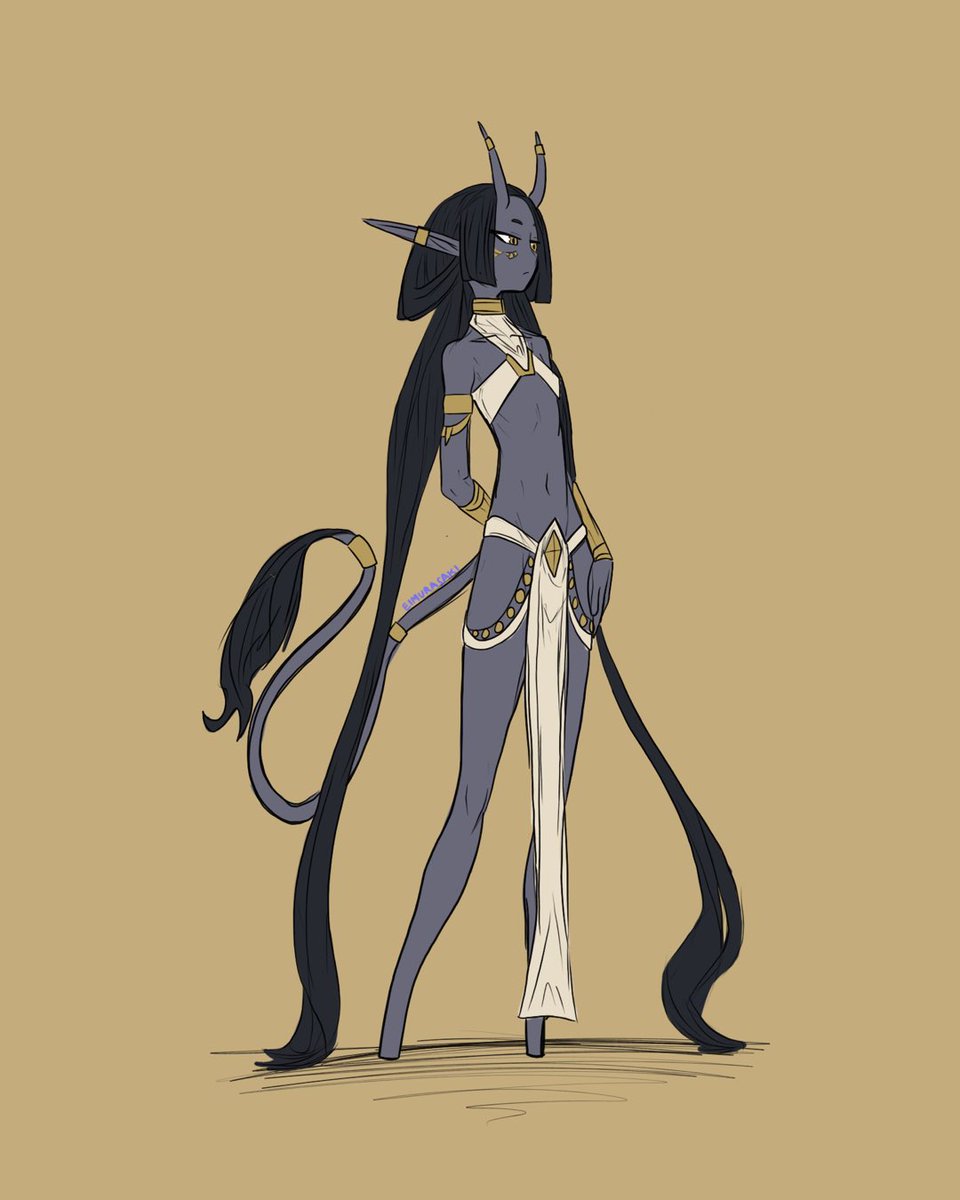 eimurasakiart's tweet photo. A sketch of another elf oc! Didn’t have a lot of extra time this week due to life and work and such, so a quicker sketch today! Also, not much lore for her or her tribe yet, but there will be! ^^ tho, i was thinking of an austere priestess when i designed her ^^ #fae #oc #elf https://t.co/Vcwpy7d1Bu