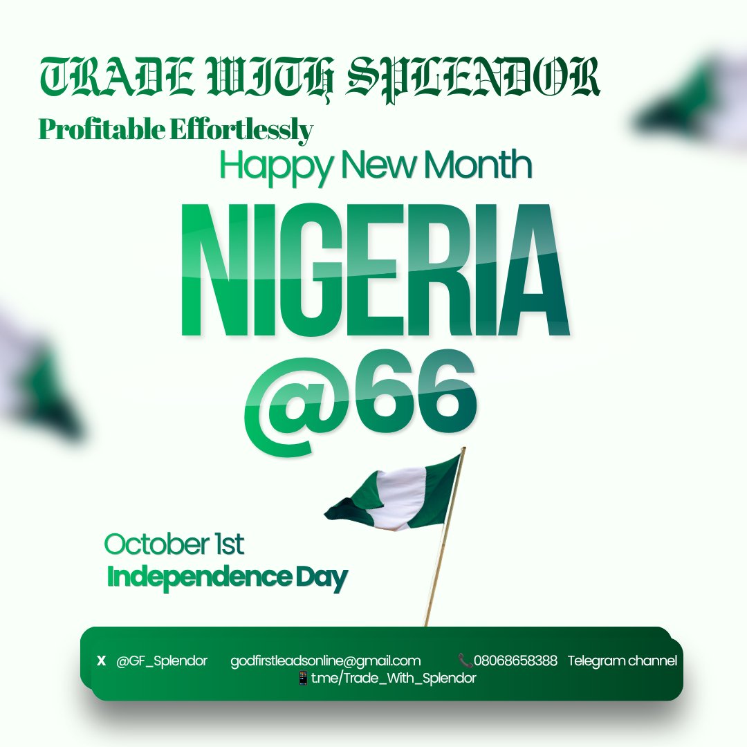 GF_Splendor's tweet photo. Happy New Month To Y'all 

This month God will grant all your heart desires and prosper the work of your HAND

TRADING REQUIREMENTS
📍GOD 
📍Knowledge 
📍Discipline 
📍Emotional Control (PSYCHOLOGY) 

Join my free telegram for signals and insightful info. 
https://t.co/UUvW09cZ1z https://t.co/a5iW9gEP0Z