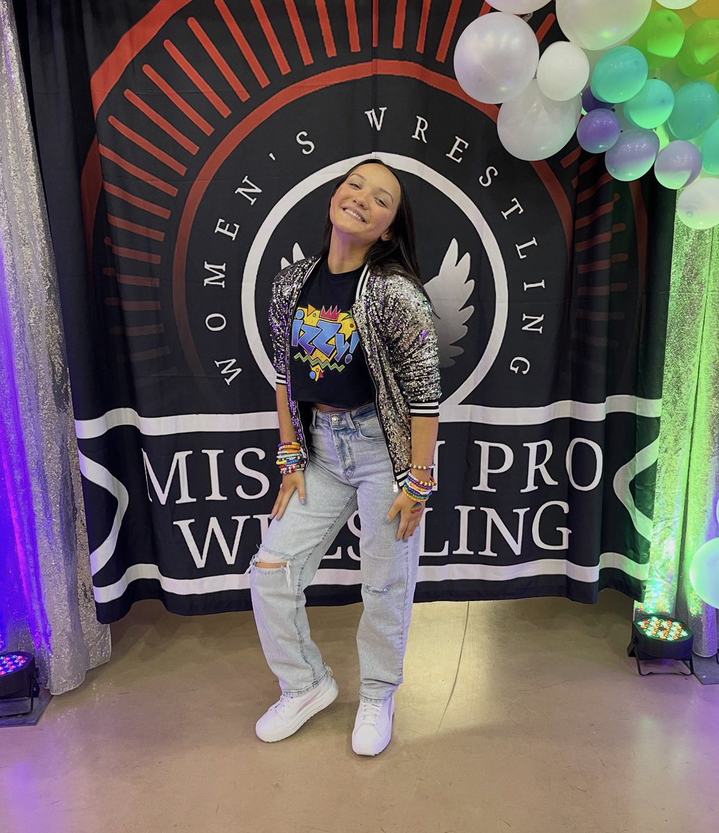 ItsIzzyMania's tweet photo. Pre-Bids are open for Saturday’s WhatNot! 

Added some fun stuff from my personal wrestling memorabilia collection and ring worn items like this jacket I wore for the official debut of Izzy Moreno in MPW from 2023! Go get those bids in 😆👇🏼

https://t.co/fEgcDWUXwv https://t.co/XVdnArphxG