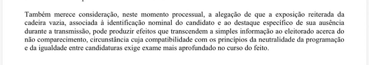 claudio_dantas_'s tweet photo. A ministra do PT no TSE está proibindo os candidatos de se manifestarem sobre a ausência de Lula no debate da Globo. Não pode nem sequer “formular manifestação dirigida a Lula”. Isso é um absurdo completo. CENSURA! Essa gente não tem escrúpulos. DENUNCIEM! https://t.co/anNQZ56JJj