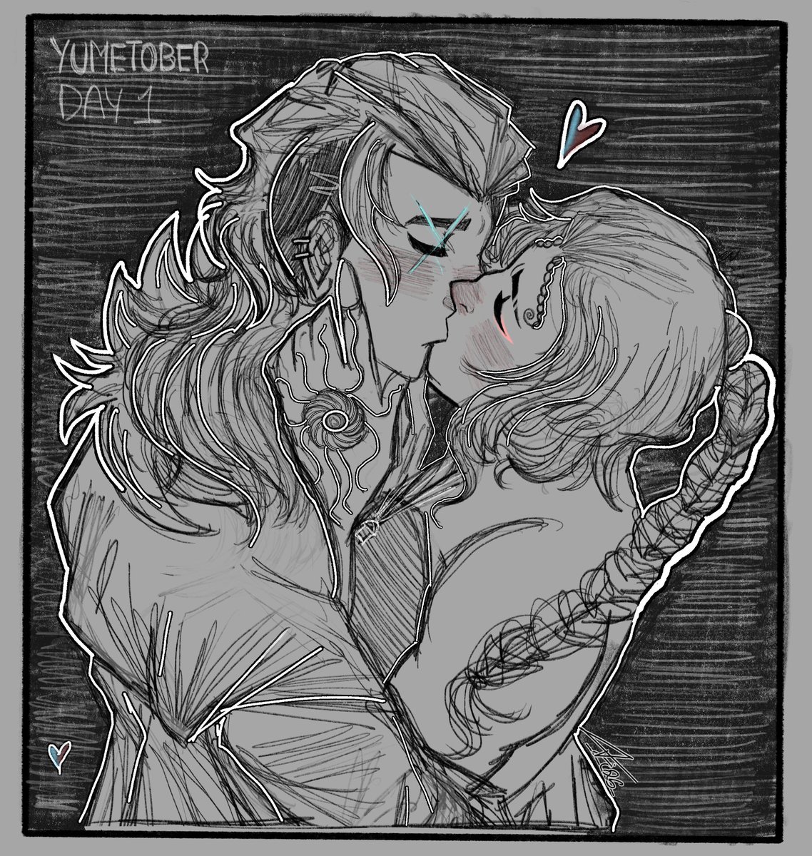 frostiimochii's tweet photo. day 1: first kiss

i’ve never drawn these 2 full out smooching. what is wrong with me. also i’m so inconsistent whenever i draw sova omg 😭 i can’t guarantee i’ll do each day but i’ll try…

#elisyumbetober2026 #sovavalorant #valorantyume https://t.co/yaVWHxKCSW