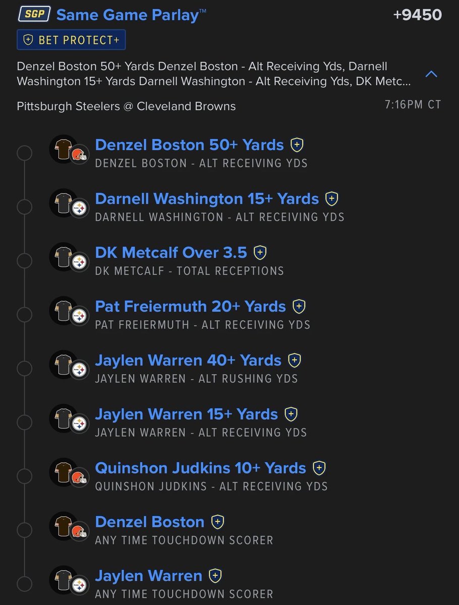 cookitup31's tweet photo. STEELERS/BROWNS TNF MEGA https://t.co/aHrd79zhxv