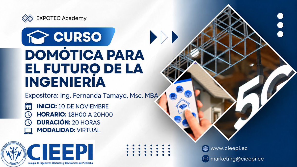 CIEEPI's tweet photo. 🚀 ¡El futuro de los hogares inteligentes comienza contigo! 🏠💡

✅ Incluye kit de práctica.
✅ Certificado de aprobación.
✅ Material de apoyo.
✅ Aprende con expertos.

🎓 Estudiantes: USD 65
🤝 Afiliados CIEEPI: USD 80
👥 Público general: USD 95

https://t.co/fxQ7T949Ha https://t.co/8KnZWm9pCw