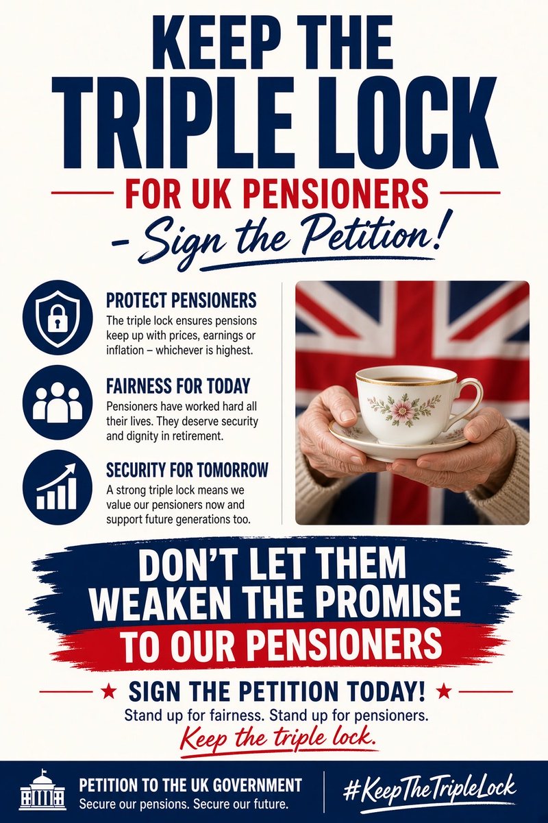 Gordonska's tweet photo. Keep the triple lock for UK pensioners ❤️- Sign the Petition! https://t.co/1OfMGMhHeV via @UKChange ❤️ https://t.co/w84LLsCQTa