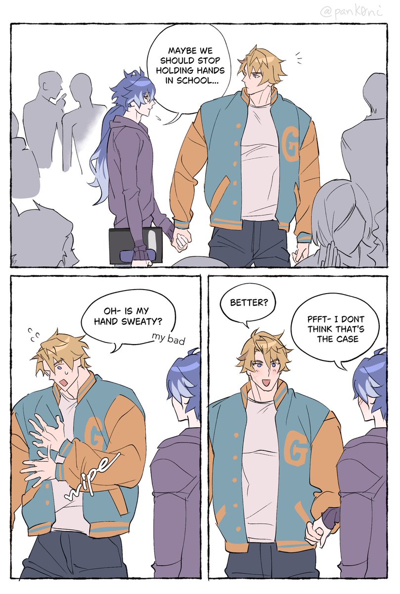 panK0ni's tweet photo. going from childhood sweethearts to highschool sweethearts https://t.co/w8cXaD6wq3