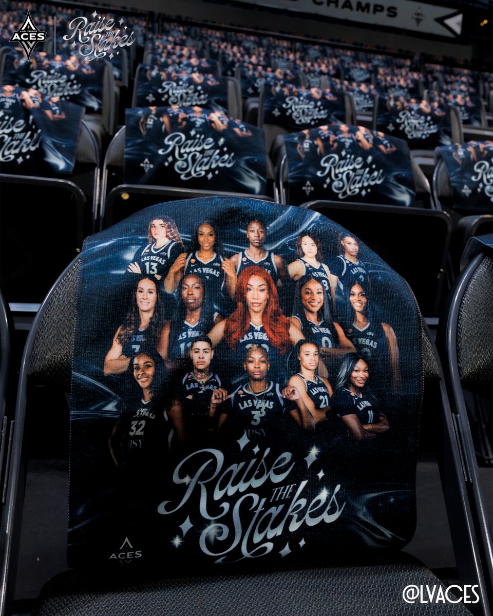 LVAces's tweet photo. The House is set.

2026 Aces Playoffs presented by @Ally https://t.co/C0FTF5YRCa