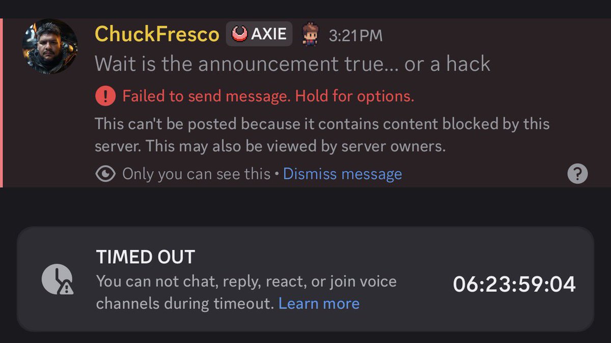 ChuckFresco's tweet photo. Alert @Ronin_Network. @0xSunflowerLand discord is hacked. They booted me instantly for mentioning it. Please do NOT click anything! https://t.co/Og7j4MYJNy