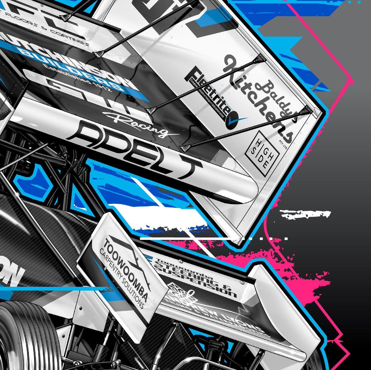 FastTimeStudios's tweet photo. Design done for @tarhlea_apelt for the new season down under. 
Pops of pinks and blues to make this one pop. 
Head over to https://t.co/1MyUx8mGu3 to order yours (probably only available in Australia) https://t.co/VYn3SsrcKU