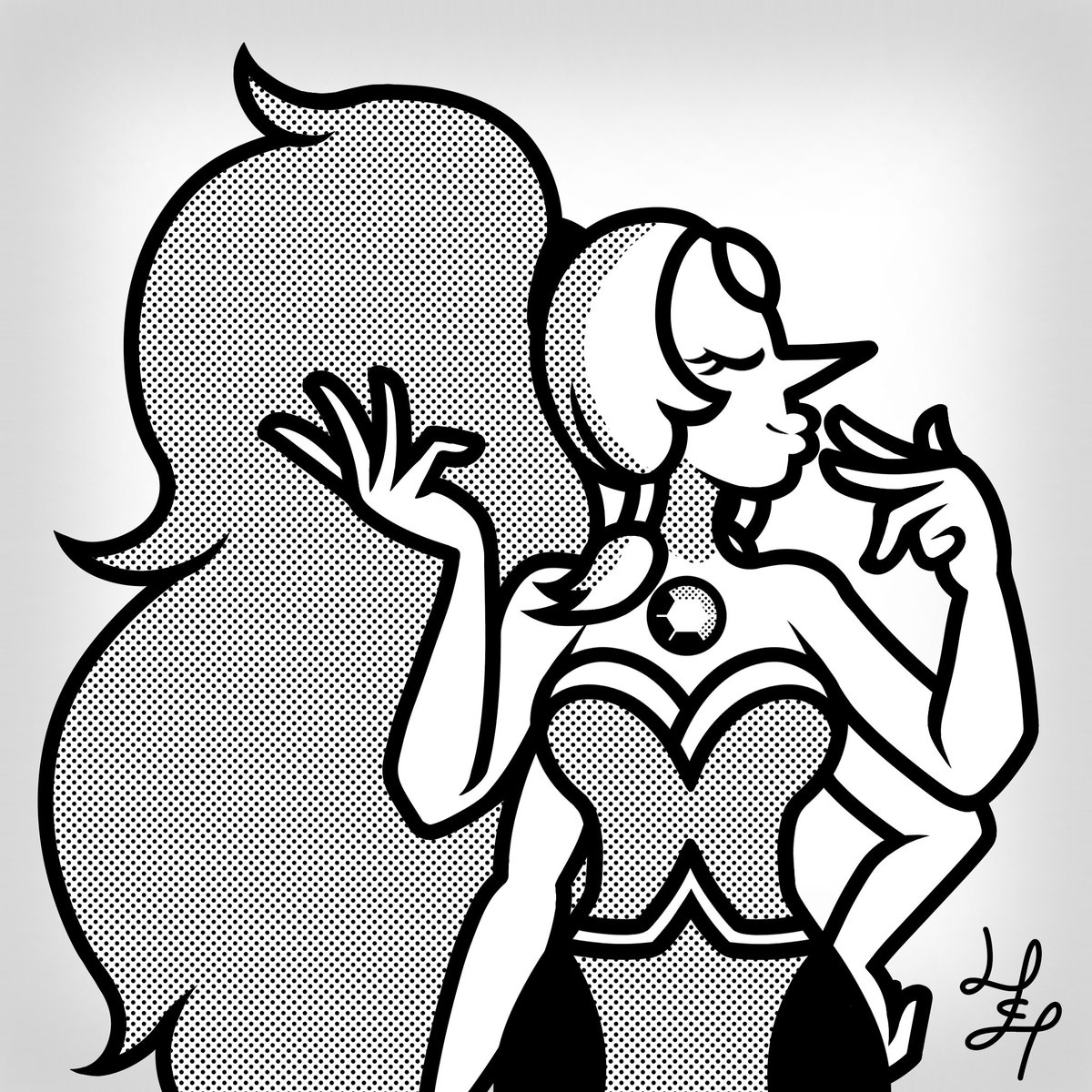 hiker_con_hache's tweet photo. #Divatober Day 2: Opal ๐นโญ
#stevenuniverse #opal #inktober #inktober2026 https://t.co/do5Fjo7I21