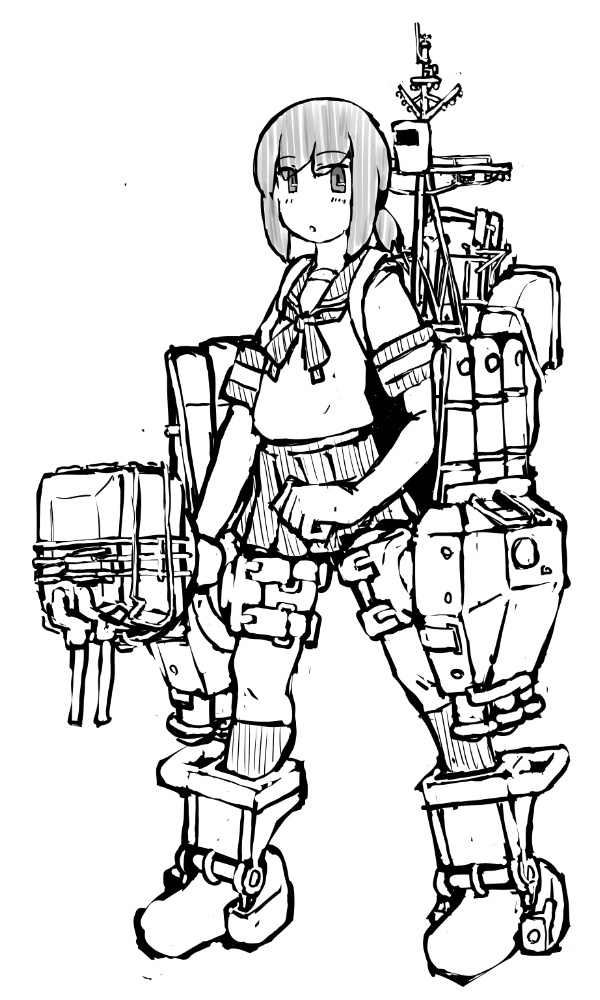 s_task80's tweet photo. 艦これラクガキ、月初吹雪さん＾＾
かなり艤装回をしていなかったのでこの機会に＾＾ https://t.co/NeMhNIIwhj