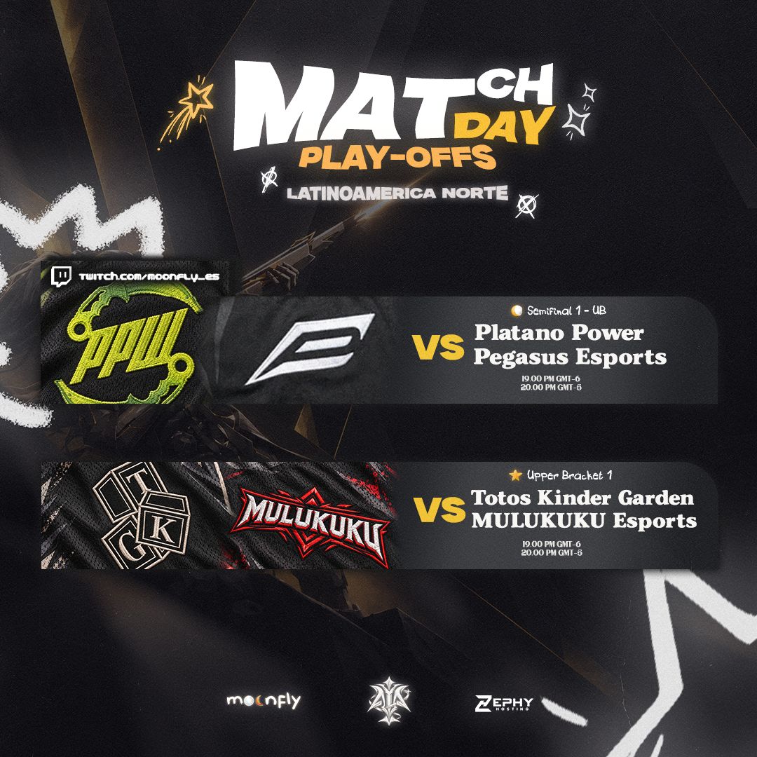 moonfly_es's tweet photo. LOS PLAYOFFS NO SE DETIENEN. 🔥

La lucha en el Upper Bracket de LAN continúa en #AllInSeries.

📺 @PPWesports 🆚 @pegasus_esval
⚔️ @TotosKinder 🆚 MULUKUKU Esports

⏰ 🇲🇽 19:00 | 🇪🇨 20:00

Cada serie nos acerca más a la final. ⚡ https://t.co/ut6gzOCNtT