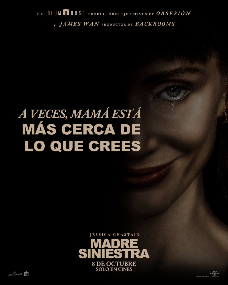 UniversalMX's tweet photo. Mamá siempre encuentra la forma de estar cerca… incluso cuando no la puedes ver. 🖤 Descubre el lado terrorífico de una madre en este chat. #MadreSiniestra 8 de octubre, solo en cines. https://t.co/bpYtTDTd6l