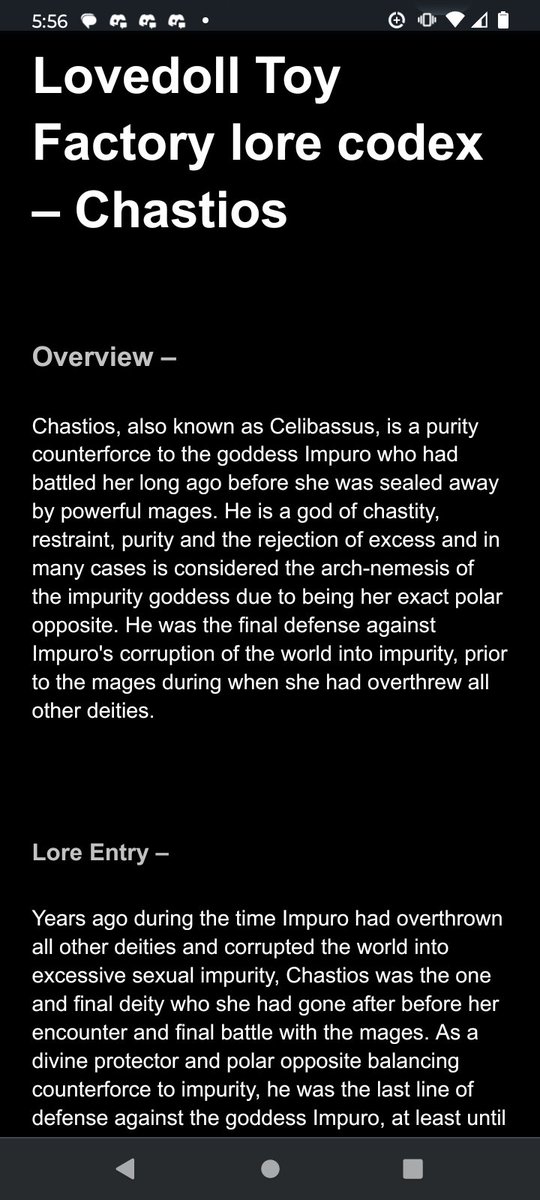beamer3024's tweet photo. Recently, for the fun of it, I wrote a custom lore expansion for #LovedollToyFactory after reading the official lore behind the game and my brain turned into a storm of ideas. I just thought I'd share what I had in mind. Hope y'all like.
@LTFGame #fanlore #fanlorewriting https://t.co/634QkDEptG