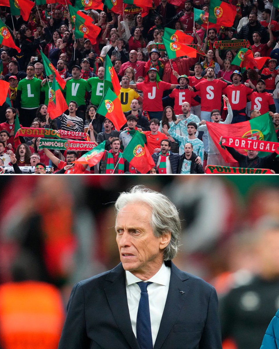 sudanalytics_'s tweet photo. “TE AMAMOS, JESÚS”:

El mensaje de los portugueses. 😳🇵🇹 https://t.co/OnPV2uIFjh