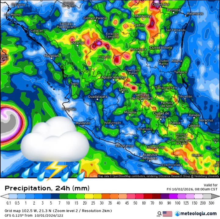 InfoMeteoro's tweet photo. 🔴⛈️ACTUALIZACIÓN mantiene lluvias y tormentas muy fuertes en el noreste, Bajío, centro, sur, oriente y parte del sureste/occidente próximas 6-12 horas

⚠️ATENTOS NL, Tamps, Sin, Dgo, SLP, Ags, Nay, Gto, Qro, Hgo, EdoMex, CDMX, Mor, Pue, Tlax, Ver, Oax, Chis, Camp, Yuc https://t.co/nzialPapKZ