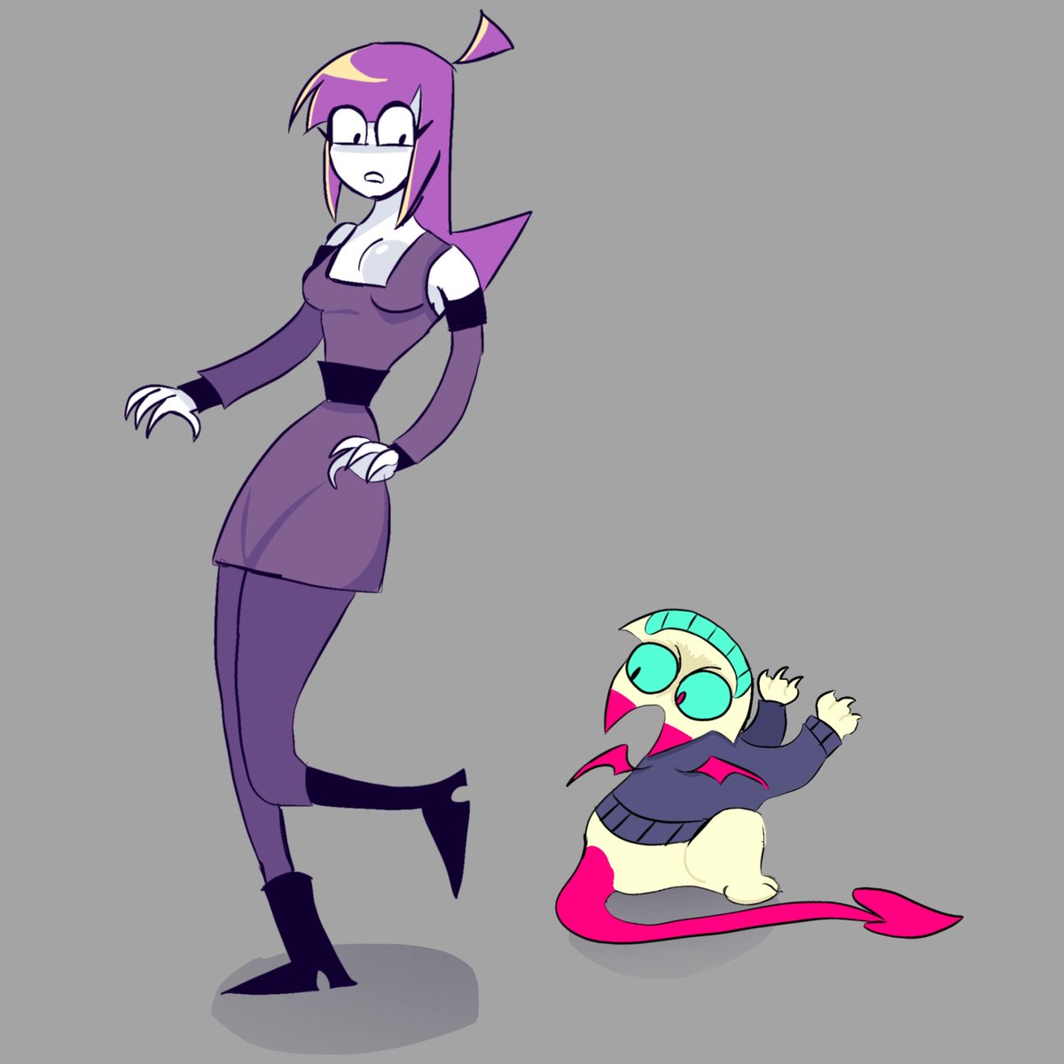 RottenAmnesia's tweet photo. Can u tell Lila is fun to draw for me #spookymonth https://t.co/ke1jEwQ01D
