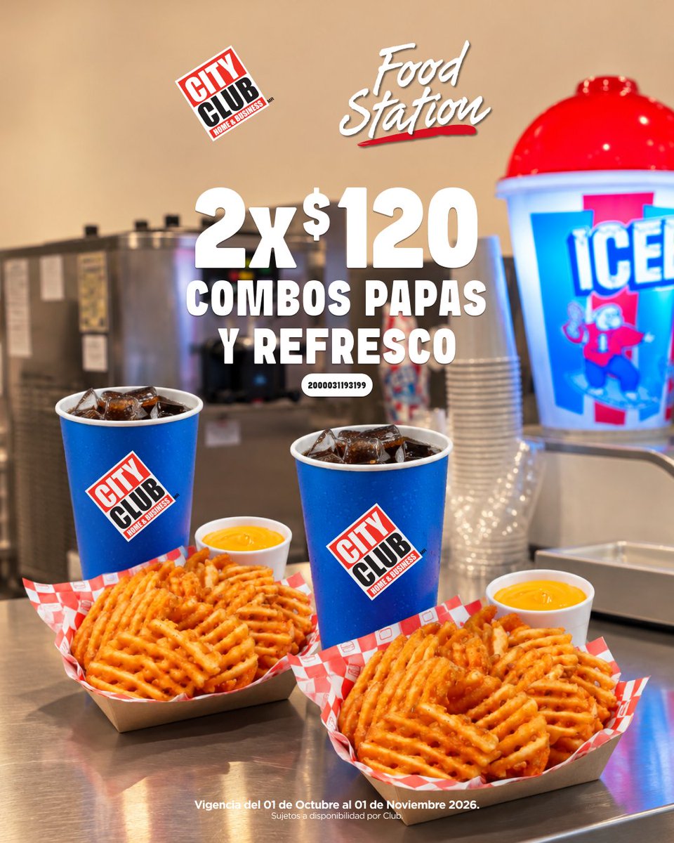 CityClubmx's tweet photo. Ir a hacer las compras y no pasar por Food Station es como no haber ido a City Club. 🥐☕ Aprovecha las mejores promociones de la temporada: 2 combos de café con mini pan de muerto por $111 o 2 combos de papas y refresco por $120.  😋

#CityClub #Clubdeprecios #Memberschoice #FoodStation #Pandemuerto #Papas