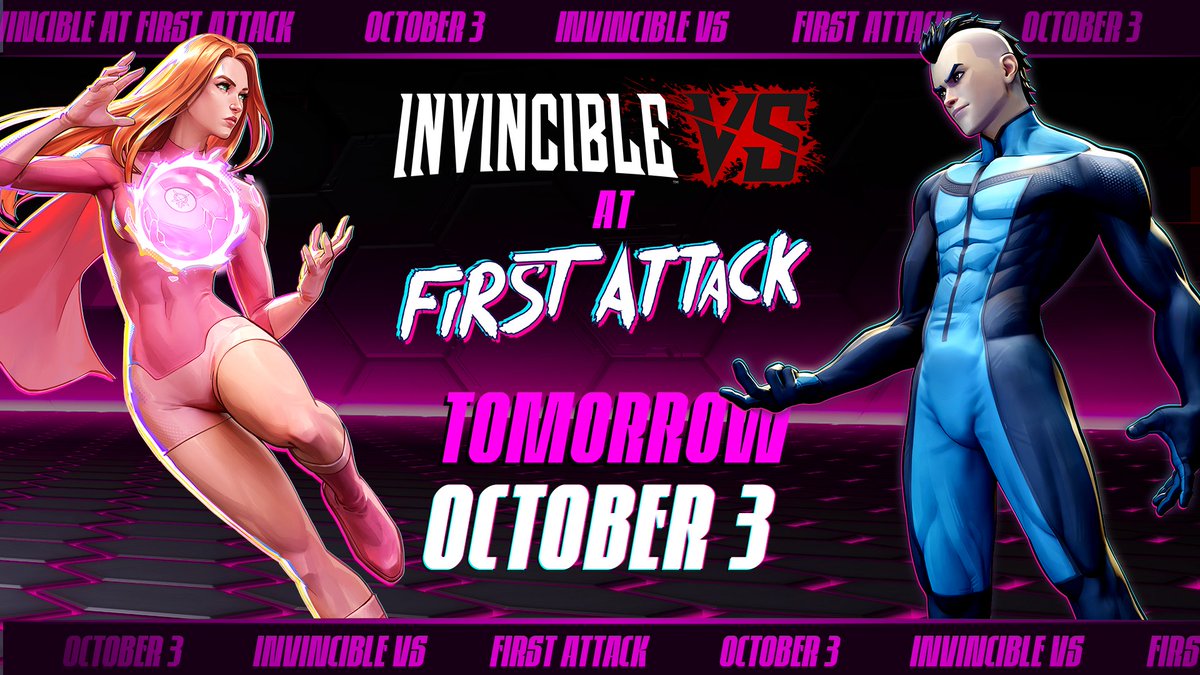 InvincibleVS's tweet photo. The battle for bragging rights (and trophy and prize money) begins 👊

The Invincible VS Tournament at @FirstAttackPR starts tomorrow at 4 PM AST/1 PM PDT https://t.co/wby5cN4T74