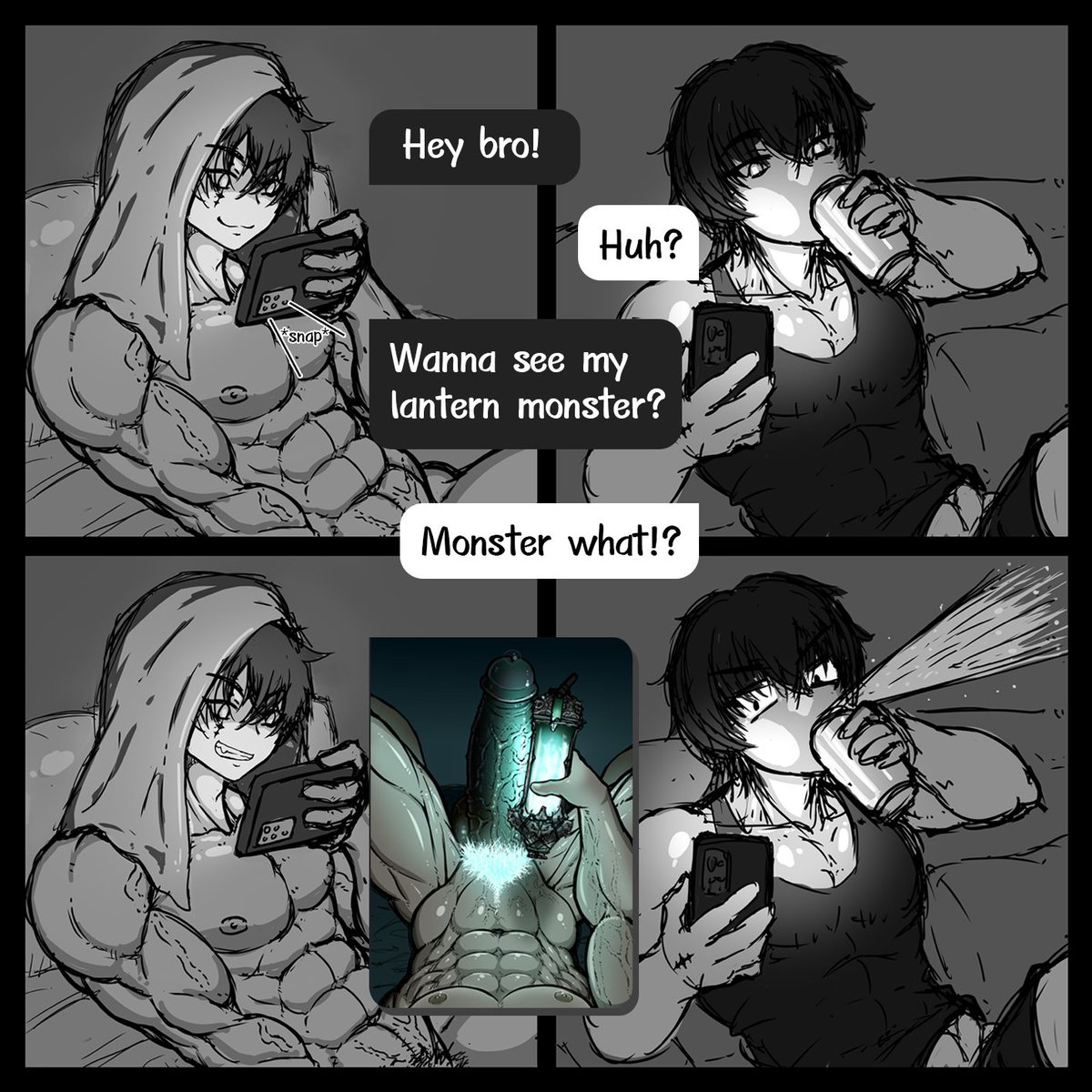 DarkZeignal's tweet photo. “Lantern monster?” 🏮👻
Late night chat with homie.
====🎃====
Jingran (WuWa) fanart
Welcome to spooky month 😈 https://t.co/YDxppFGwkh