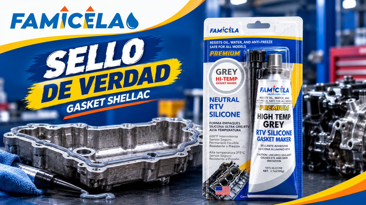 famicela's tweet photo. NO IRÁ A SU HOSPEDAJE dejando fugas en el camino. 🚗💨
FAMICELA RTV Premium: sellado para aplicaciones automotrices, resistente a aceite, agua y anticongelante. 🔧
#ÚltimoMinuto #FAMICELA #SiliconaRTV #BTS_WORLDTOUR_ARIRANG_LIMA https://t.co/GiQ1LA8BFe
