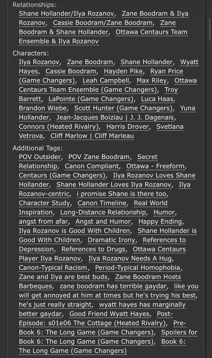 starpowerlass's tweet photo. Sixth chapter of The Second Syllable is up!

total wc: 36,483
chapters: 6/13

Ilya’s transition from Boston to Ottawa through the clueless but well-meaning eyes of Zane Boodram

🤨outsider POV
🤨secret relationship
🤨disturbingly canon compliant
🤨 dramatic irony to the max https://t.co/oufXB4qBjU