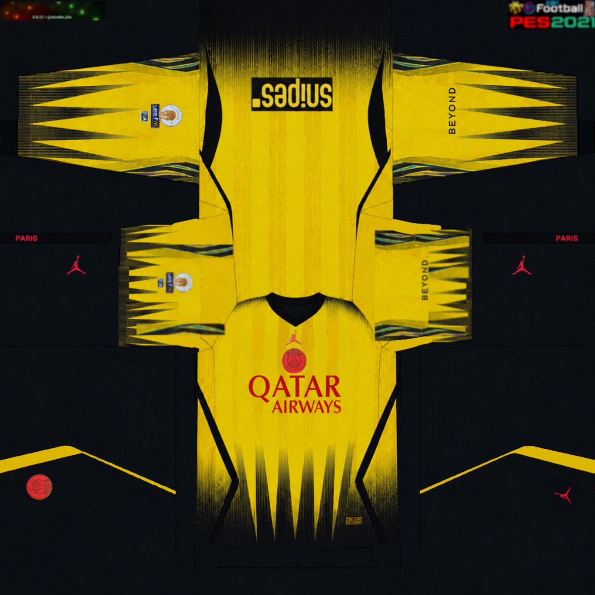 akcedm_kits's tweet photo. @PSG_inside @jp_kits @Nono1978Amc @VictorM14377650 @PaBas1602PES @meryoju_ @juanmdenize @jean_penot @tiger_pes @LStubkits @ClausVampire89 Official:PSG GK 2026-2027 Season Kits #drawing #akcedm #PSG #kits #pes2021 #pes21 #peskit #kitmaker #pes #eFootball #parissaintgermain #paris #allezparis #ParisSG #LesParisiens #LesRougeetBleu #icicestparis #beyond #snipes #qatarairways #Jordan @PSG_inside https://t.co/U21RHBg0oQ https://t.co/cNwoE03Vkv